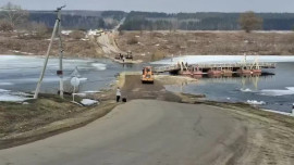 В Липецкой области из-за паводка в Задонском округе перекрыли дорогу на Долгоруково