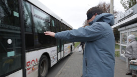 Председатель департамента транспорта Липецка попробовал себя в роли незрячего