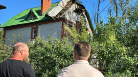 Мэр Липецка Роман Ченцов побывал на месте падения обломков БПЛА 