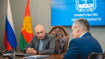 Губернатор Липецкой области Игорь Артамонов встретился с Героем России Андреем Фроленковым