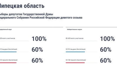 Жители Липецкой области активно голосуют при помощи ДЭГ