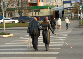 Незрячие люди в Липецке жалуются на немые светофоры
