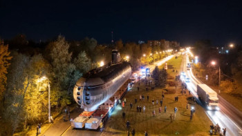 АПЛ К-3 «Ленинский комсомол» заведена в здание Музея военно-морской славы в кластере «Остров фортов» 