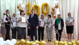 Школа в селе Тербуны Липецкой области отметила 100-летний юбилей