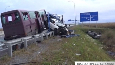 Липецкий водитель автобуса погиб в ДТП в Северной Осетии