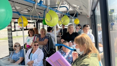 В честь дня города в Липецке проходят экскурсии в электробусе