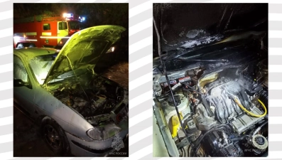 В Ельце на улице Привокзальной сгорел автомобиль 