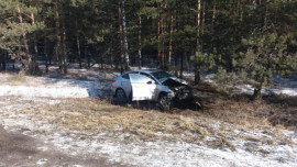 В Липецкой области водитель перевернулся на иномарке и попал в больницу