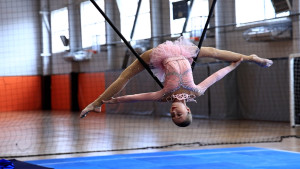 В Липецке впервые прошло первенство по воздушной гимнастике