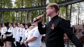 Липецкие Катюши приняли участие в ежегодном Всенародном флешмобе в преддверии Победы