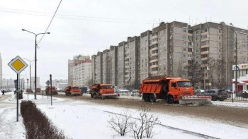 Более 40 единиц спецтехники устраняют в Липецке последствия снегопадов