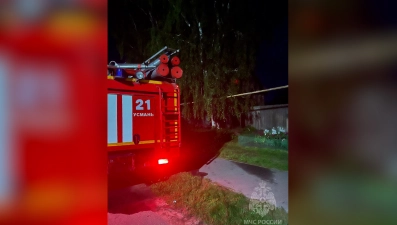 Мужчина пострадал во время пожара в Усмани