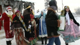 Святки в Вислой Поляне, Тербунский район. Эфир от 16 января 2013 года