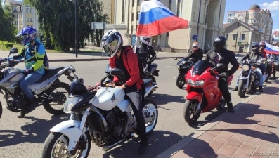 Мотопробег в честь Дня флага прошел в Липецке (видео)