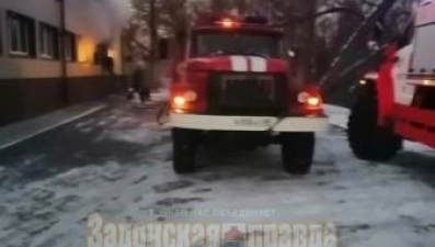 Рождественским утром в Задонске сгорела баня