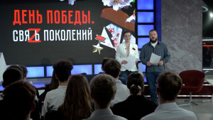 В студии «Липецкого времени» прозвучала главная песня Победы в исполнении оркестра авиацентра