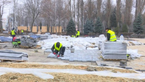 Реконструкция Нижнего парка идёт полным ходом (видео)