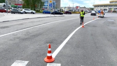 В Липецке обновят более 60 тысяч квадратных метров дорожной разметки