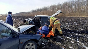 В серьёзной аварии на трассе Елец-Красное пострадали два человека