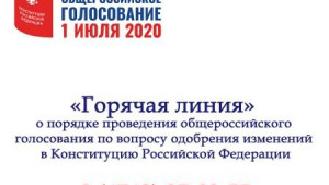 Липчане смогут задать вопросы о проведении общероссийского голосования на «горячую линию»