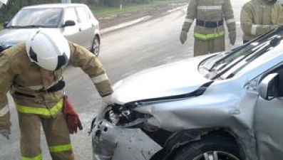 В Измалковском районе перевернулся автомобиль