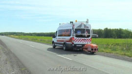 Передвижная лаборатория проверила участок дороги в районе Липецкого авиацентра