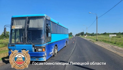 Полиция Лебедянского района выясняет детали аварии с участием автобуса