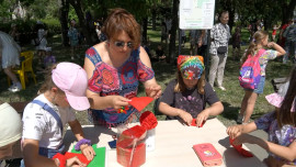 Праздник для юных липчан организовали у ОЦКНТ