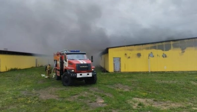 Крупный пожар на свинокомплексе потушили в Липецкой области