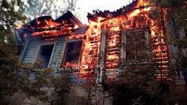 Нежилой дом горел в Измалковском округе