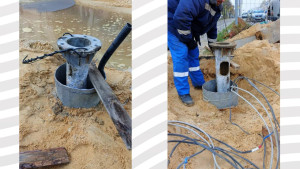 В Липецке устанавливают светофоры после ремонта теплотрассы на улице Плеханова