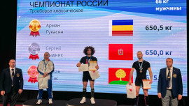 Липецкие пауэрлифтеры взяли медаль на чемпионате России в Йошкар-Оле
