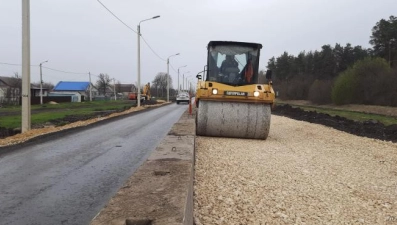 В Усманском районе капитально ремонтируют участок дороги