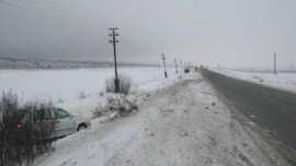 Водитель не справился с управлением на автодороге Усмань-Хлевное