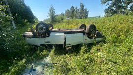 ВАЗ перевернулся в Измалковском округе