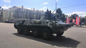 Военная техника торжественно прошла по Липецку