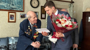 101 год исполнился ветерану Великой Отечественной войны из Ельца Алексею Собову