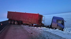 Два большегруза столкнулись в Липецкой области