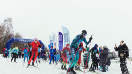 Масс-старт «Лыжня России» в Липецке прошел при плюсовой температуре