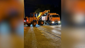 Липецкие сотрудники благоустройства ночью привели в порядок улицы Неделина и Папина