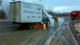 На трассе «Дон» сгорела «ГАЗель»