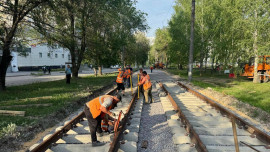 Трамвайные рельсы уложили ещё на двух участках Липецка