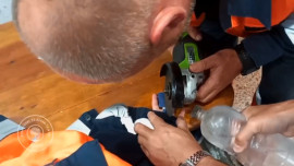 Липецкие спасатели болгаркой снимали кольцо с пальца восьмилетней девочки