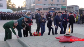 Память павших в ВОВ почтили на мемориальном комплексе «Тербунский рубеж»