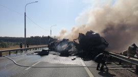 Серьезная авария полностью остановила движение на 362 км М-4 «Дон» в Липецкой области