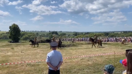 Фестиваль военно-исторической реконструкции "Тербунский рубеж" в самом разгаре