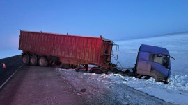 Два большегруза столкнулись в Липецкой области