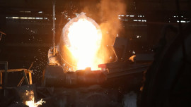 Делегации Российского Союза Строителей показали процесс создания чугунных труб в Липецке