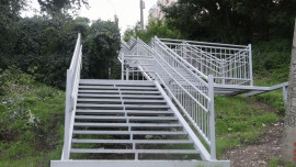 Спуск по новой лестнице на Льва Толстого в Липецке открыли для жителей