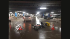 В Липецке электроскутер столкнулся с «Шевроле» на улице Катукова